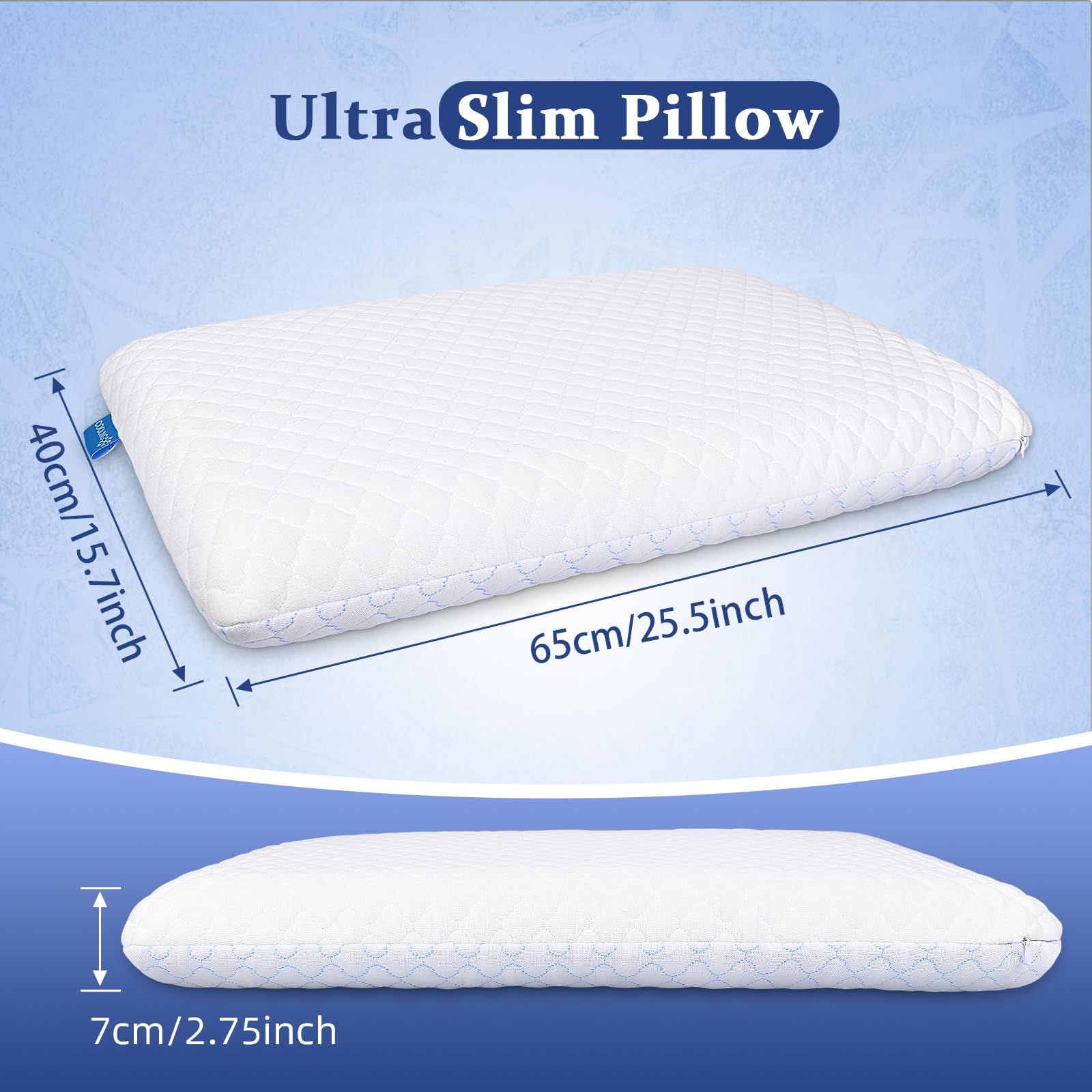 SofGlowly oreiller posé sur lit illustrant soutien confortable nocturne