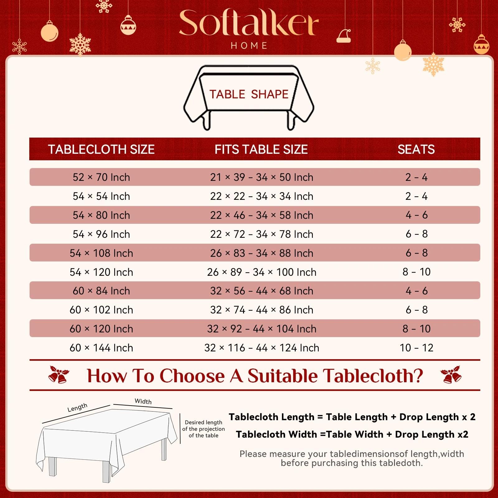 Softalker table dressée avec nappe et décorations pour réception conviviale