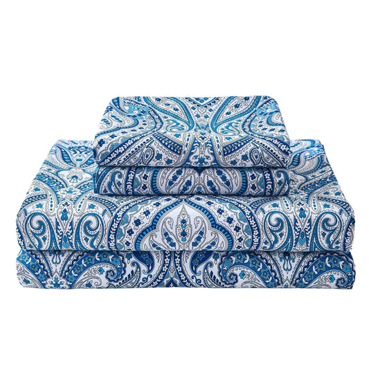 Softan face avant de la parure montrant motif paisley et emballage pratique