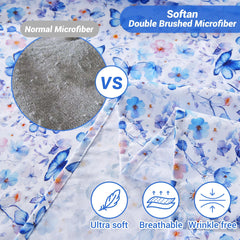 Softan drap plat et taies étendues visualisant taille complète pratique