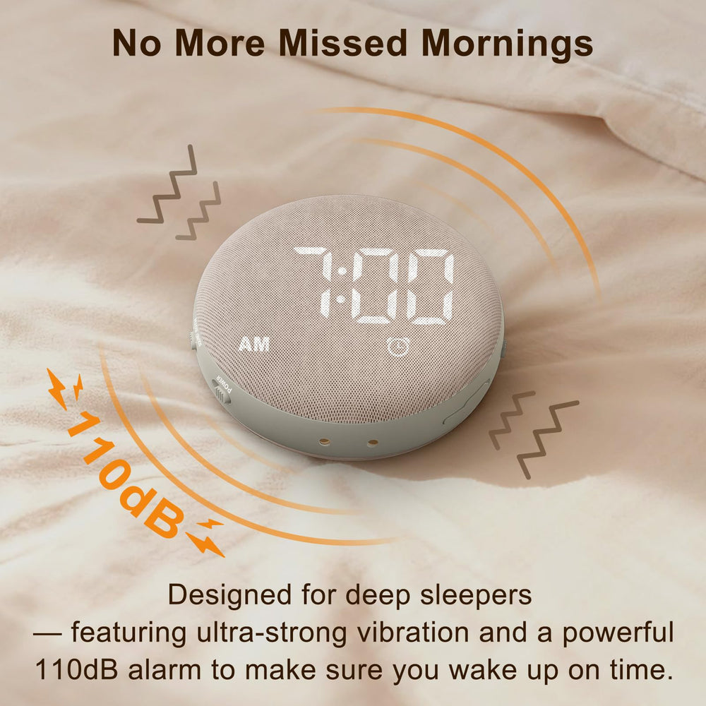 SolaceRise commandes faciles pour volume, vibration et snooze pratique