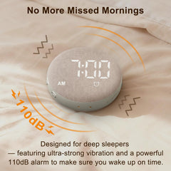 SolaceRise commandes faciles pour volume, vibration et snooze pratique