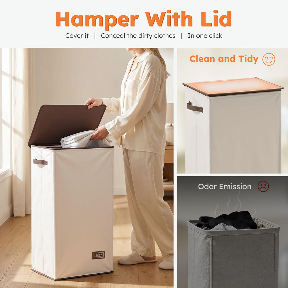 SOLEDI panier plié à plat sous lit — solution gain de place pour petits espaces