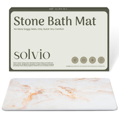 Solvio tapis en usage à la sortie de douche offre sécurité antidérapante