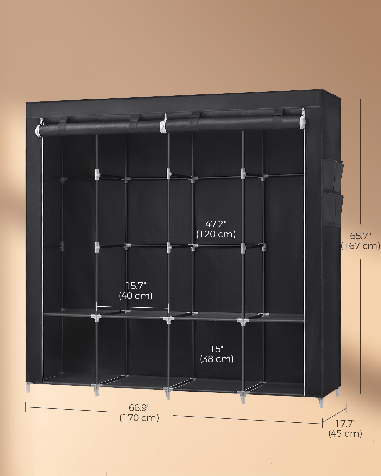 SONGMICS kit anti-basculement inclus pour sécurité murale simple