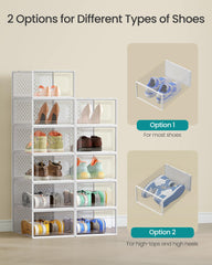 SONGMICS boîte contenant une paire de baskets pour organiser la collection
