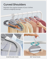 SONGMICS barre pour pantalons permettant d'accrocher ensembles pratiques