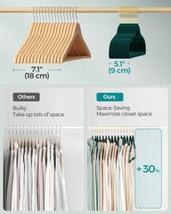 SONGMICS crochet pivotant 360° facilite accès et orientation des vêtements