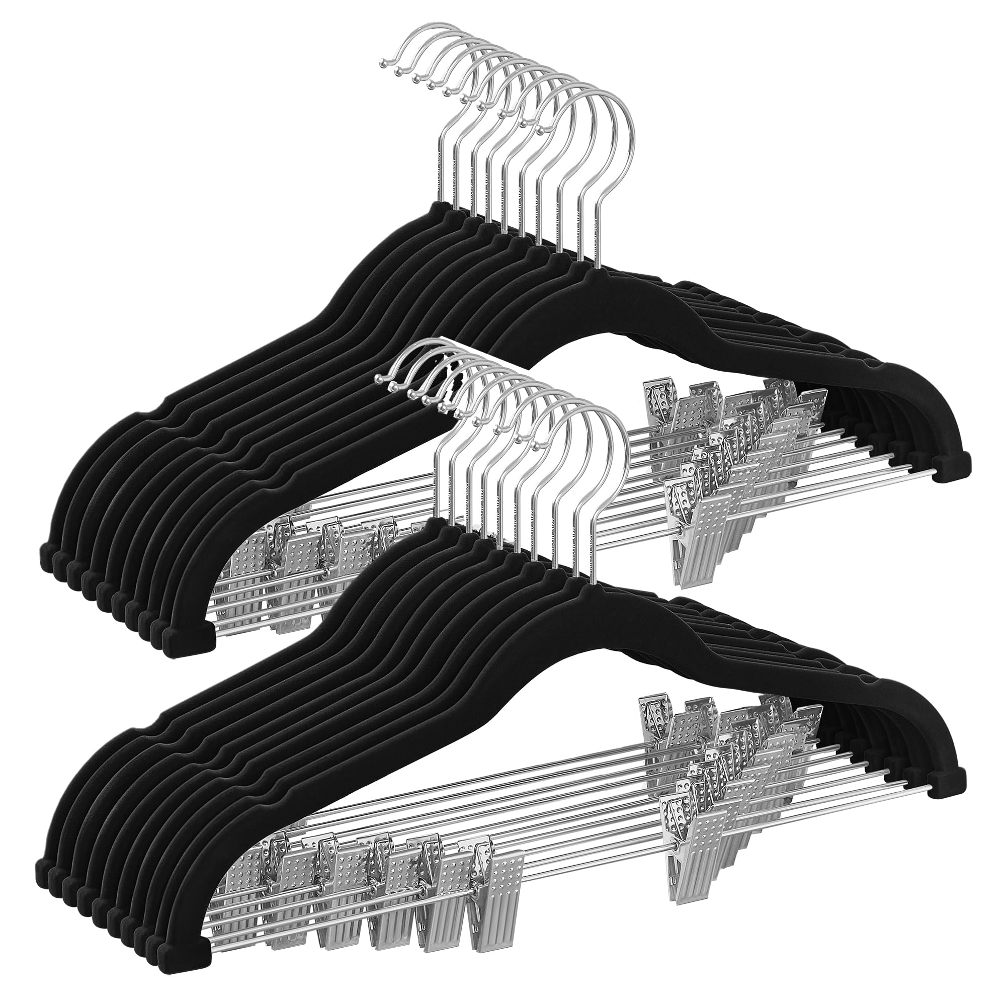 SONGMICS emballage lot de 20 cintres velours pour rangement optimisé