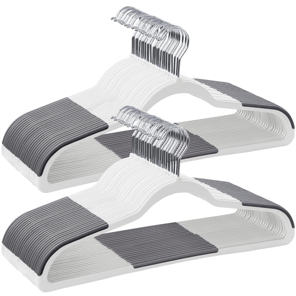 SONGMICS paquet de 50 cintres en plastique, gain de place visible