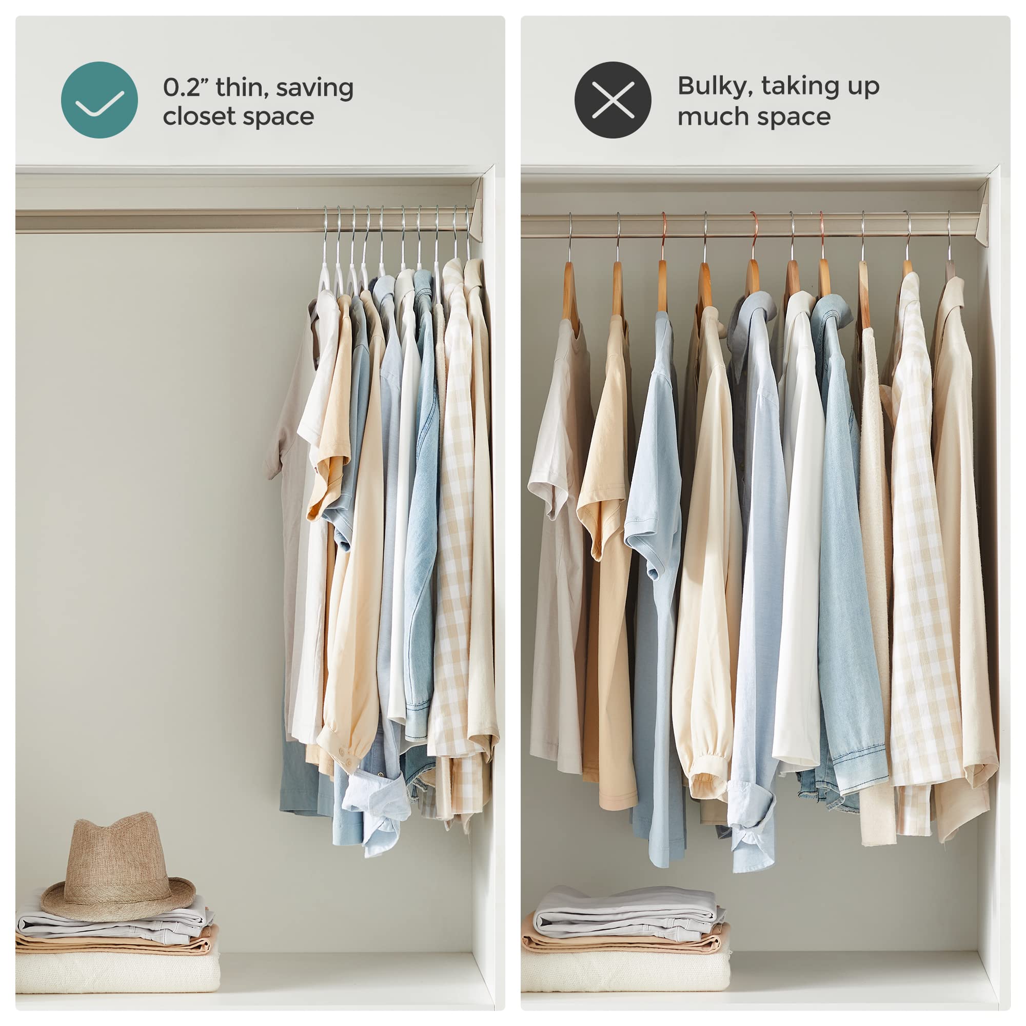 SONGMICS placard organisé avec cintres, look soigné et pratique