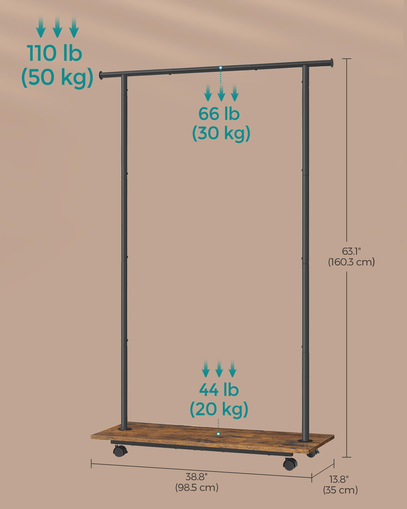 SONGMICS comparaison d'échelle montre dimensions pratiques et gain de place