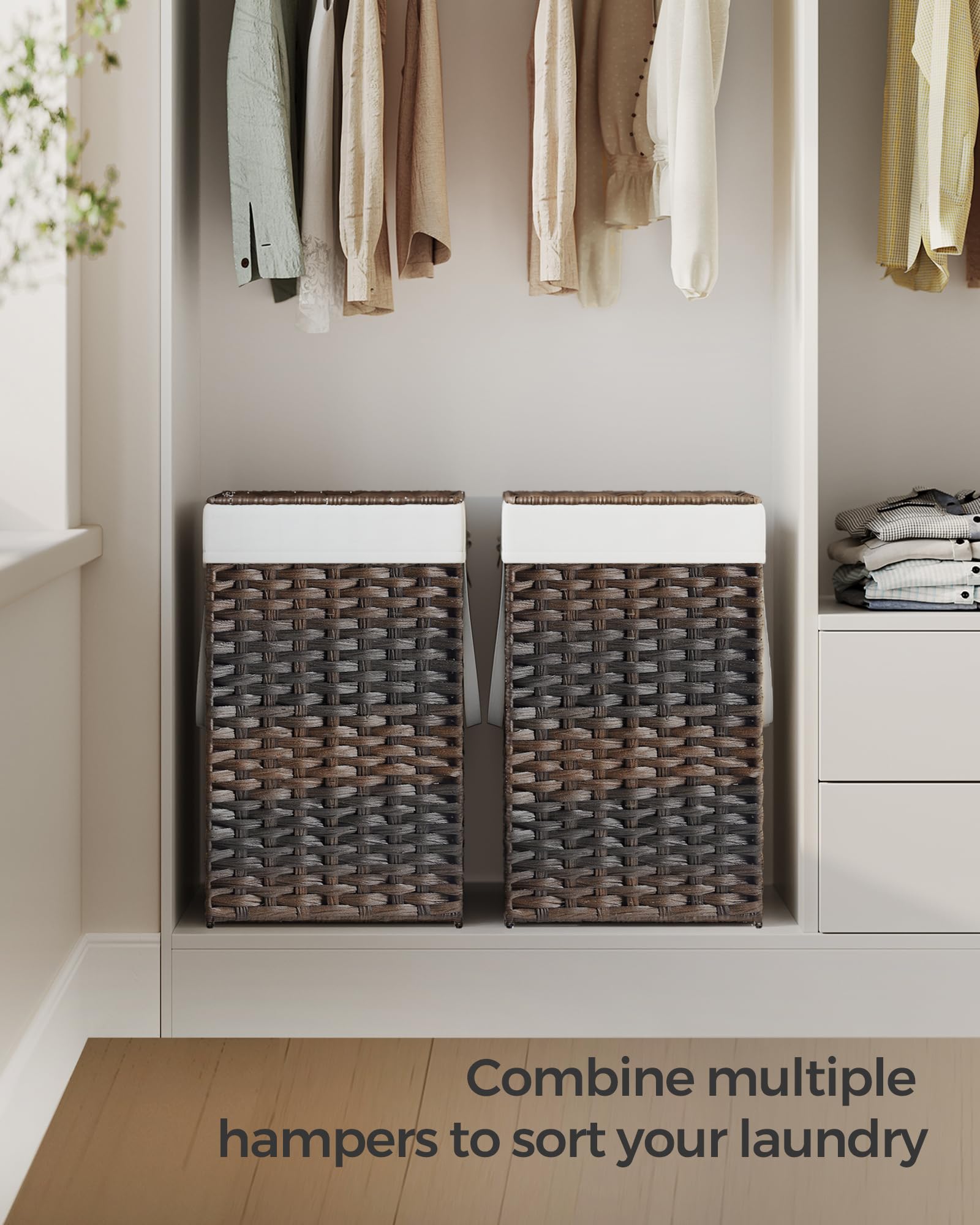 SONGMICS comparaison de taille montrant capacité 65 L et proportions