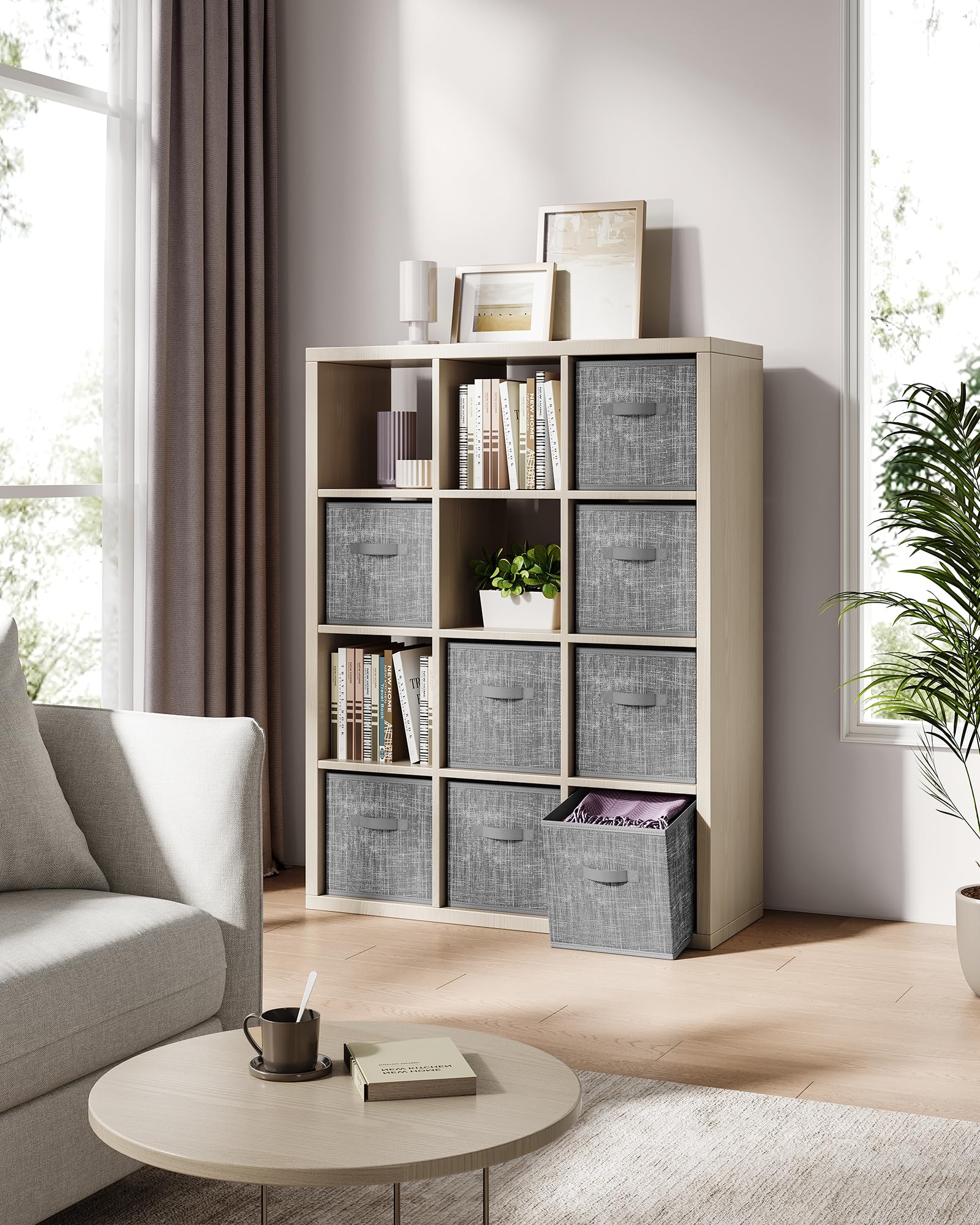 SONGMICS cube plié à plat pour rangement compact et économie d'espace