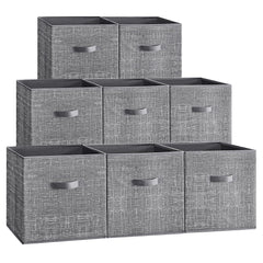 SONGMICS cube face avant montrant rangement organisé et gain de place