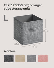 SONGMICS plusieurs cubes insérés dans une étagère modulable pour ordre rapide