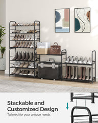 SONGMICS gros plan de la grille métallique garantissant solidité
