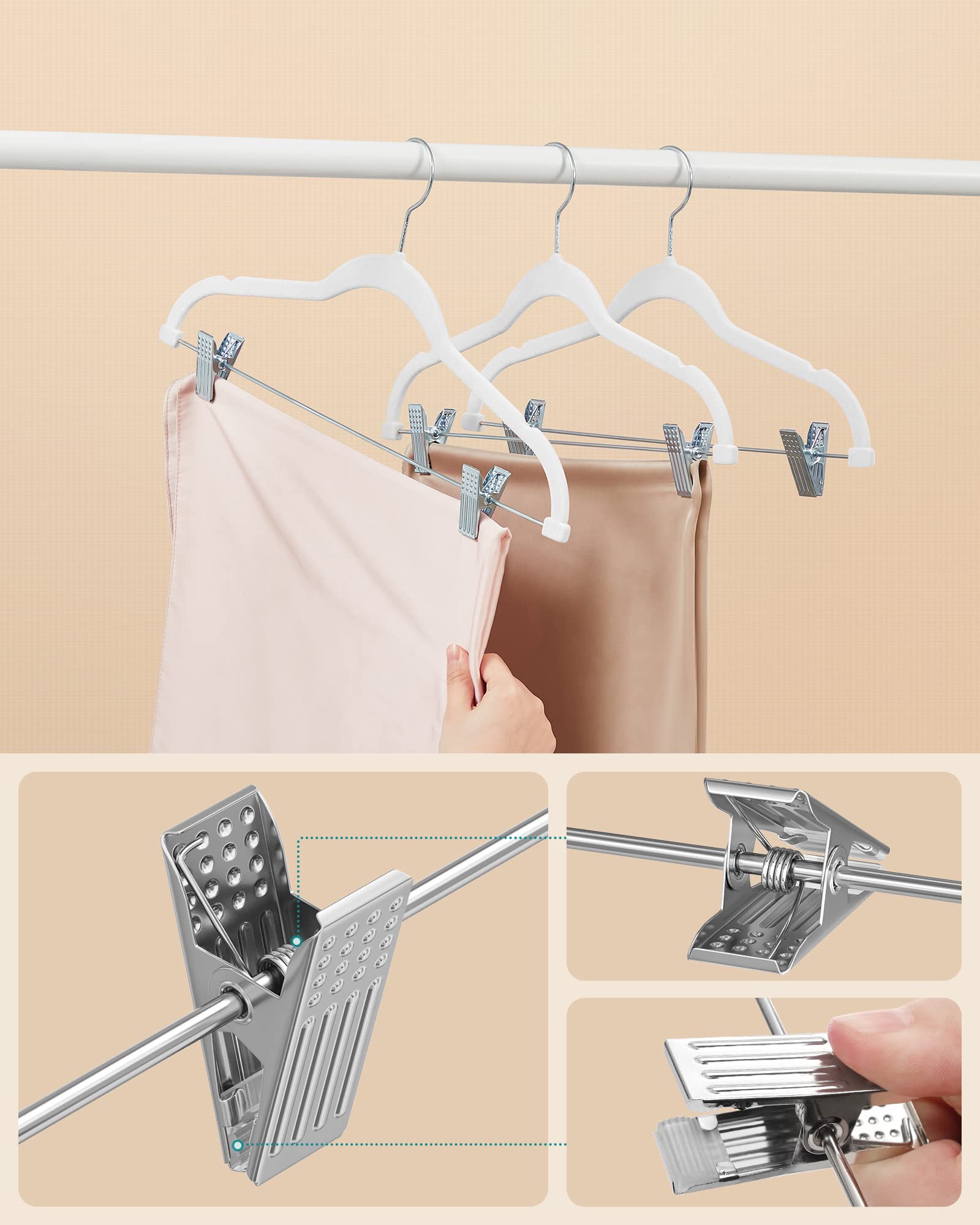 SONGMICS emballage lot 30 cintres option complète pour réorganiser