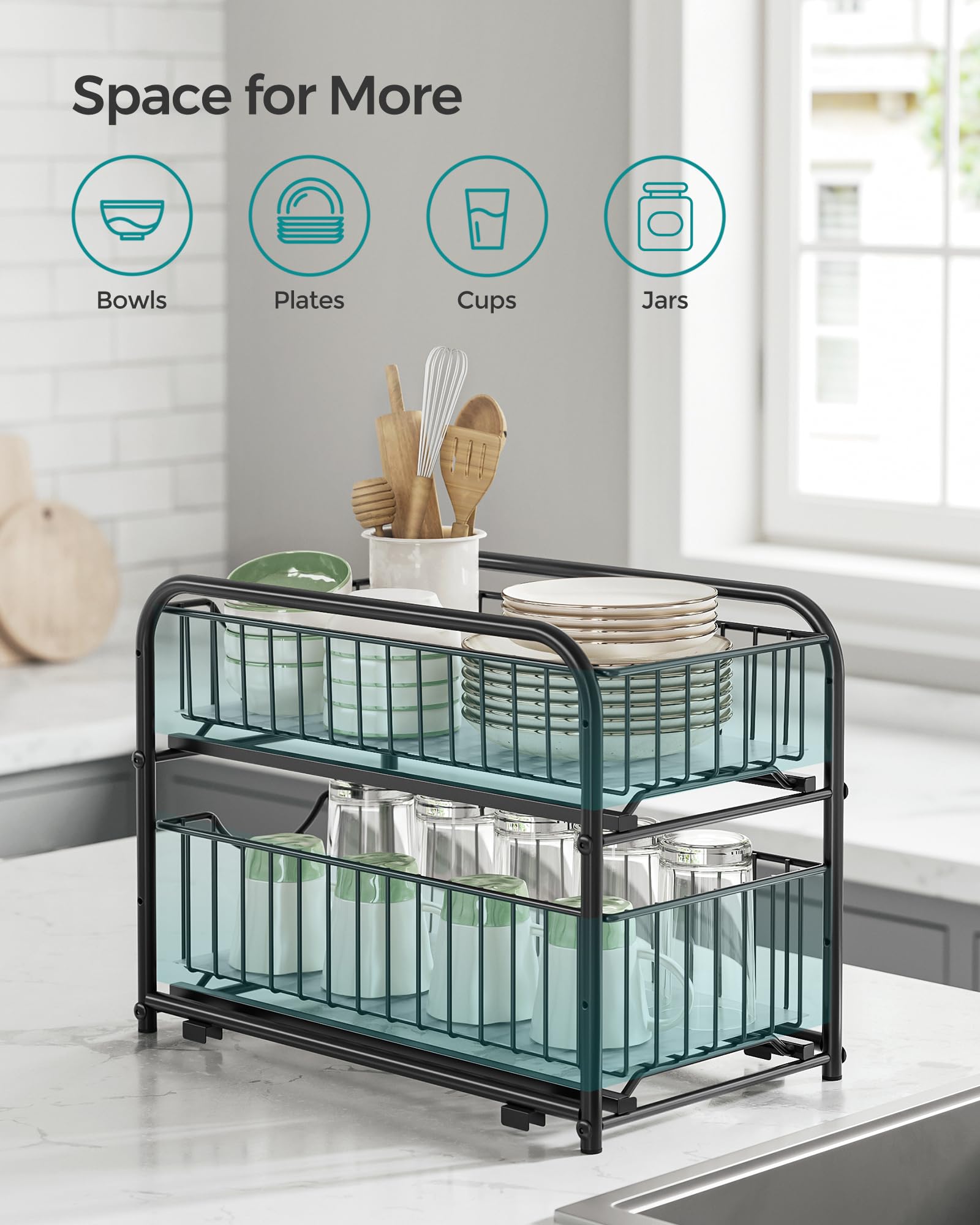 SONGMICS en situation sous-évier range produits ménagers facilement