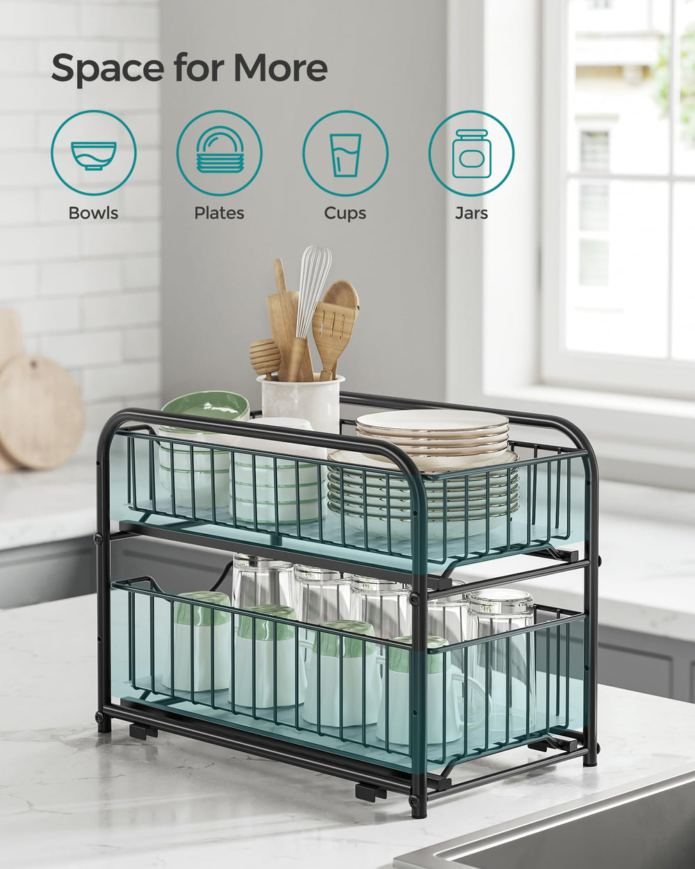 SONGMICS en situation sous-évier range produits ménagers facilement