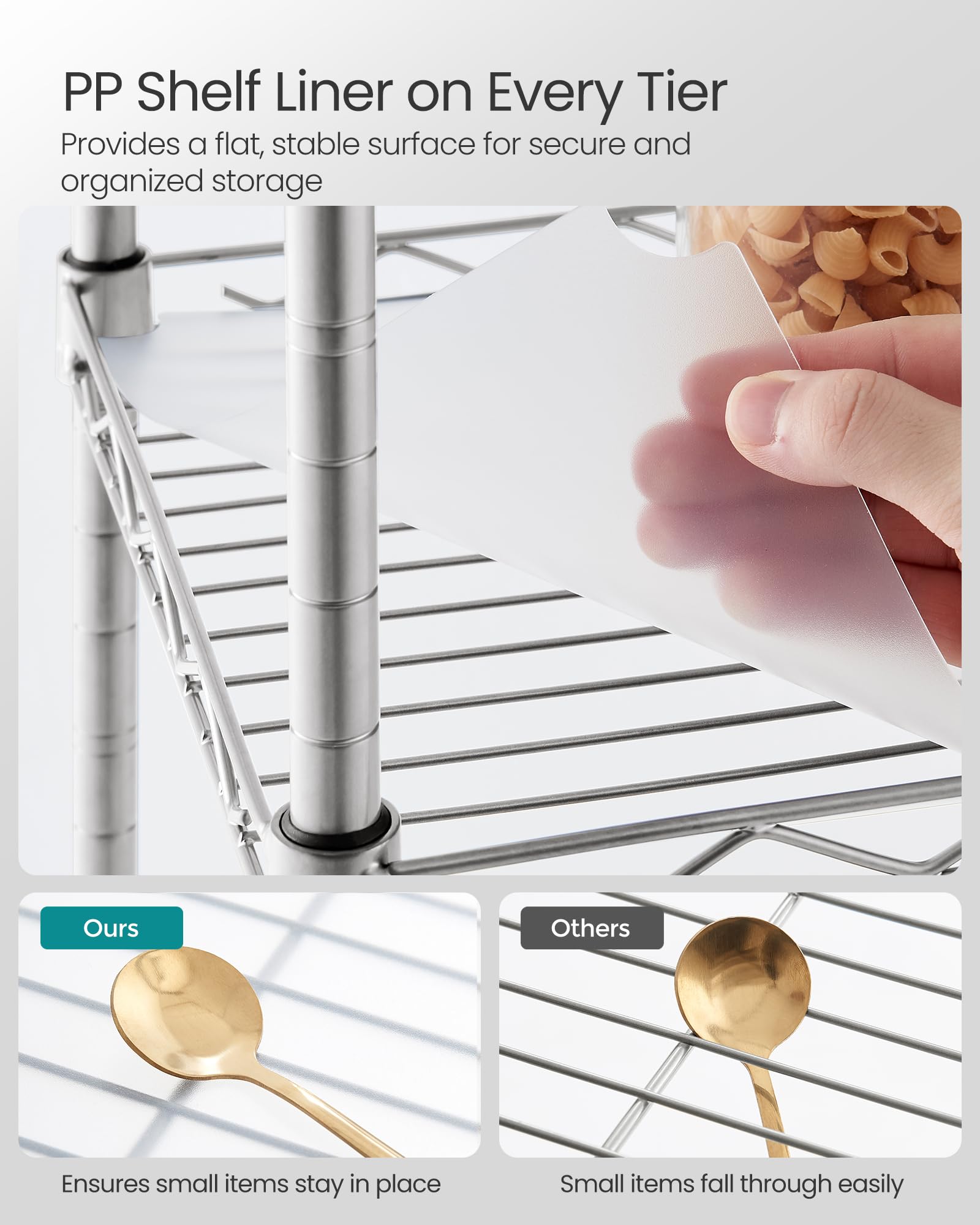 SONGMICS étagère placée dans une salle de bain compacte pour organiser produits quotidiens