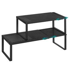 SONGMICS étagère face lot de 2 montrant rangement organisé