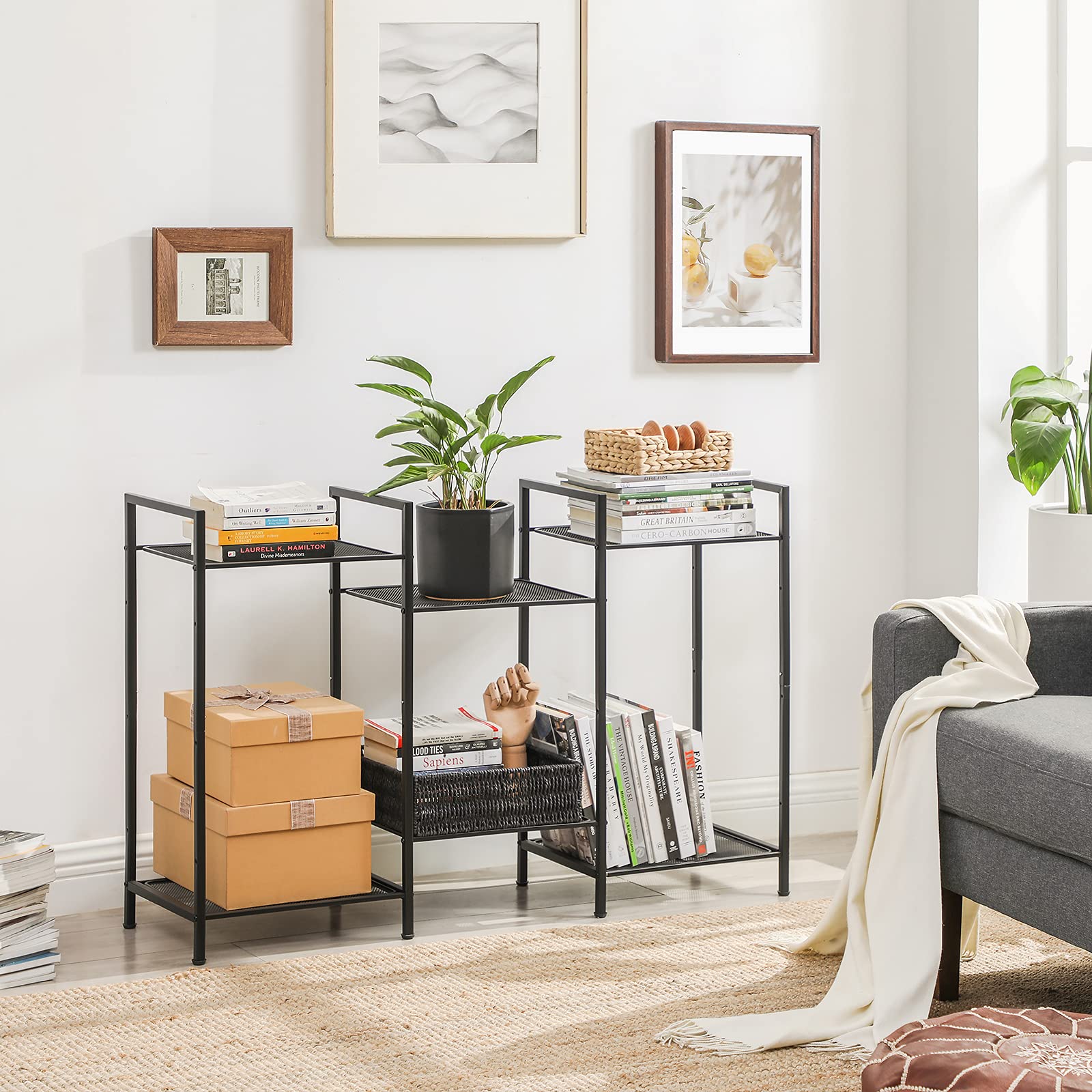 SONGMICS détail plateau réglable pour adapter hauteur et objets