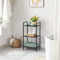 SONGMICS étagère en salle de bain avec serviettes, gain de place