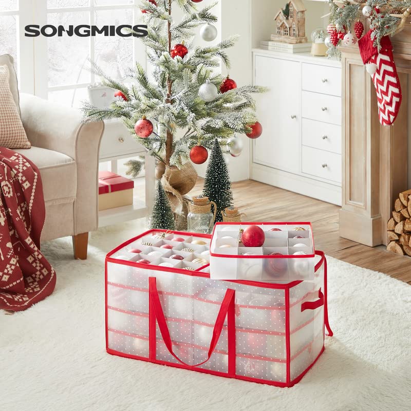 SONGMICS mise en scène festive salon, garde les décorations prêtes et présentables
