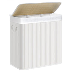 SONGMICS panier à linge face avant avec couvercle, rangement discret