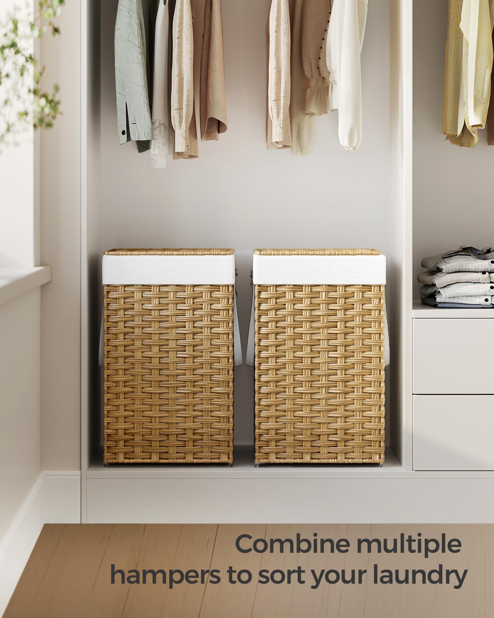SONGMICS étiquette indiquant 65 L, information claire de capacité
