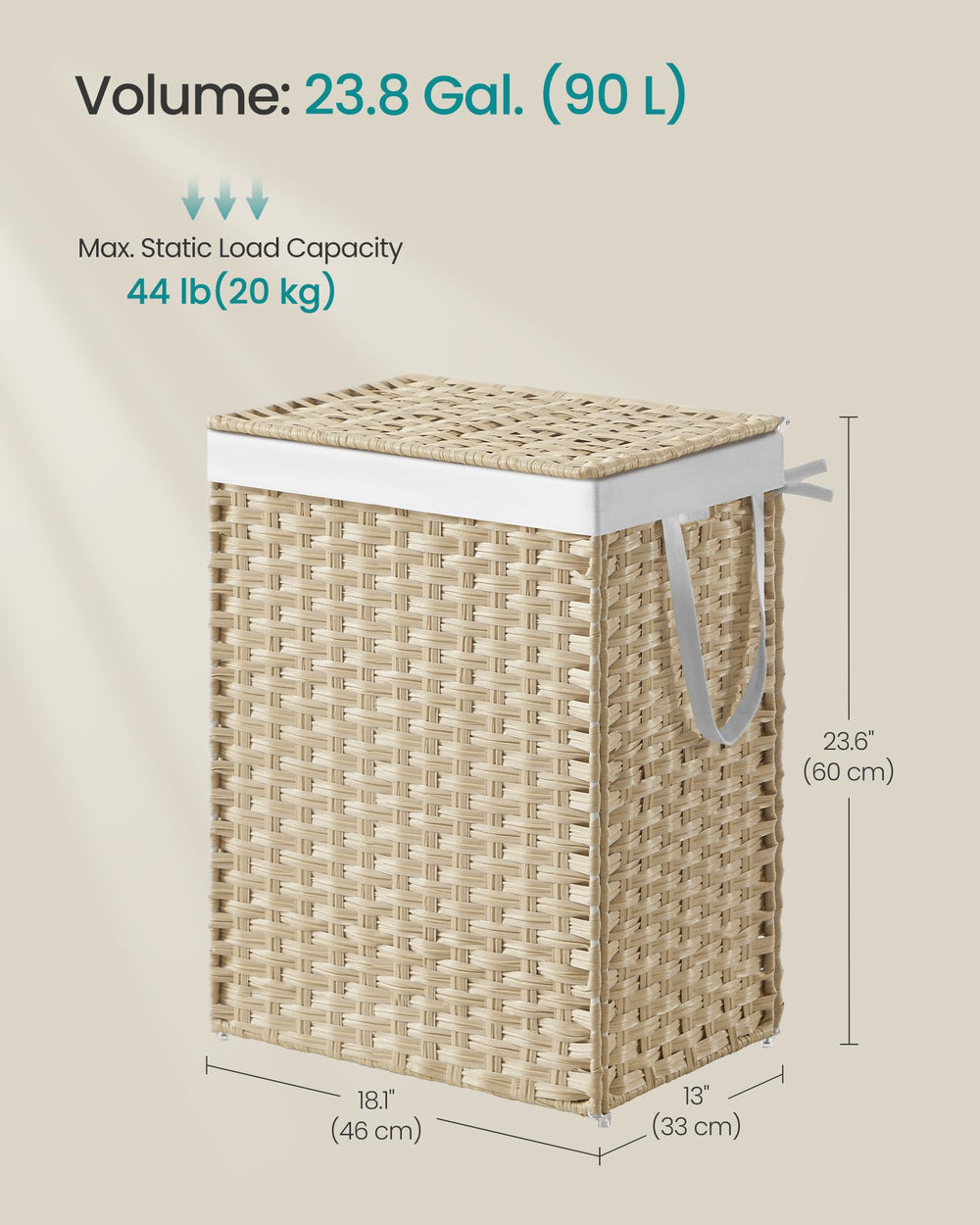 SONGMICS panier plié pour rangement compact et gain d'espace