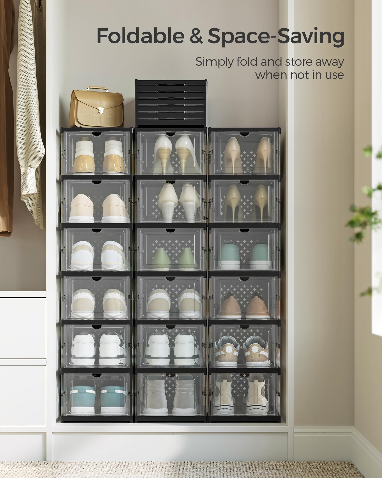 SONGMICS armoire pliée compacte pour stockage facile et transport simple