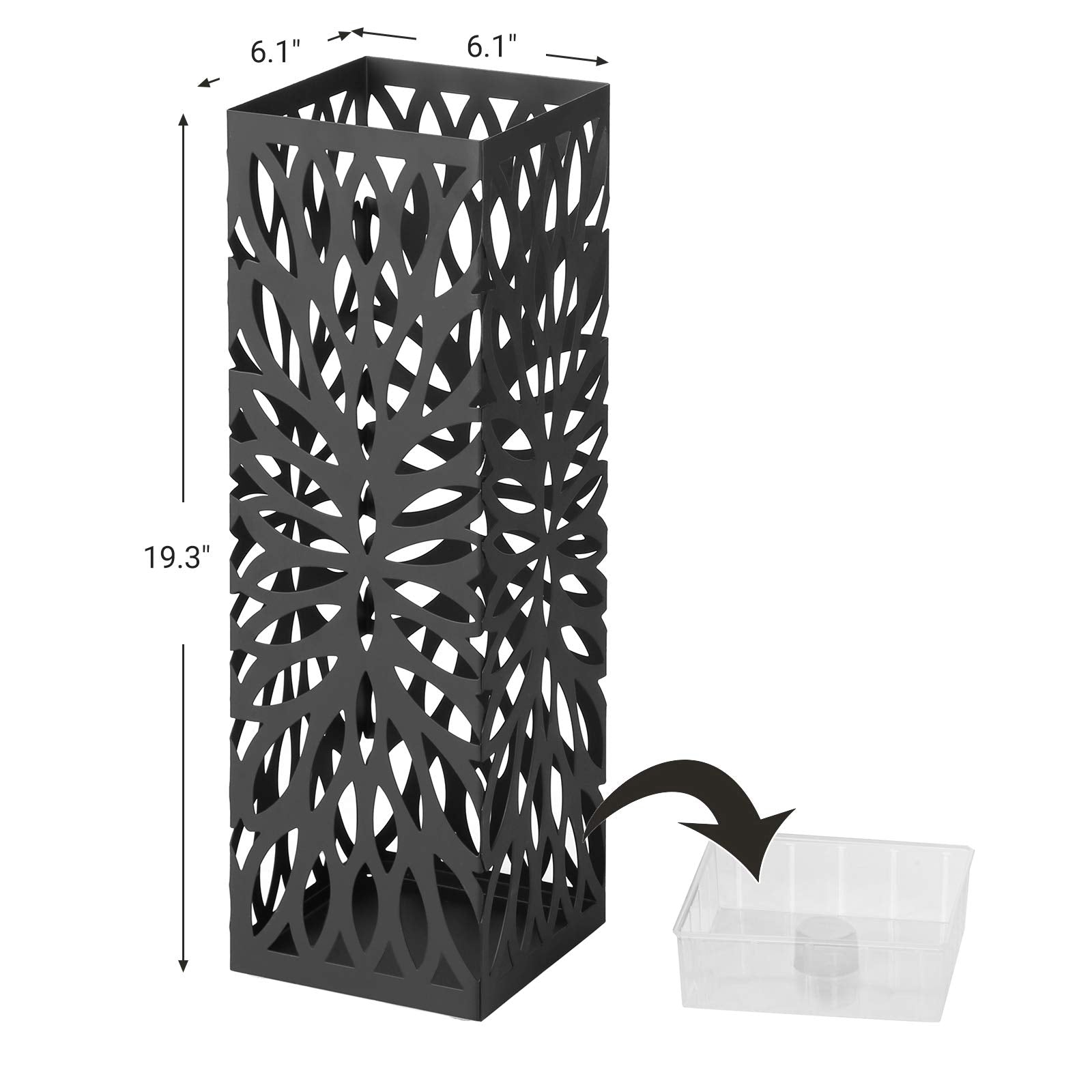 SONGMICS porte-parapluies en usage avec plusieurs parapluies mouillés