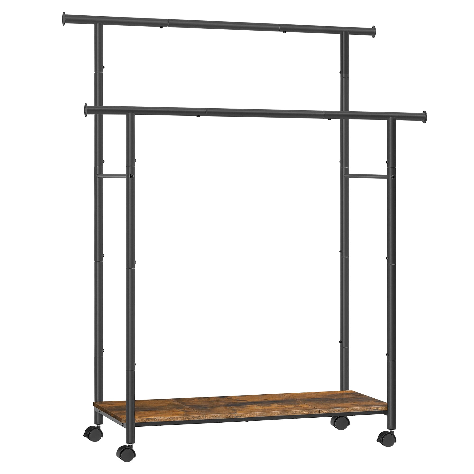 SONGMICS portant face complet montrant double tringle et rangement pratique