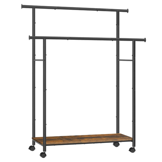 SONGMICS portant face complet montrant double tringle et rangement pratique