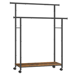 SONGMICS portant face complet montrant double tringle et rangement pratique