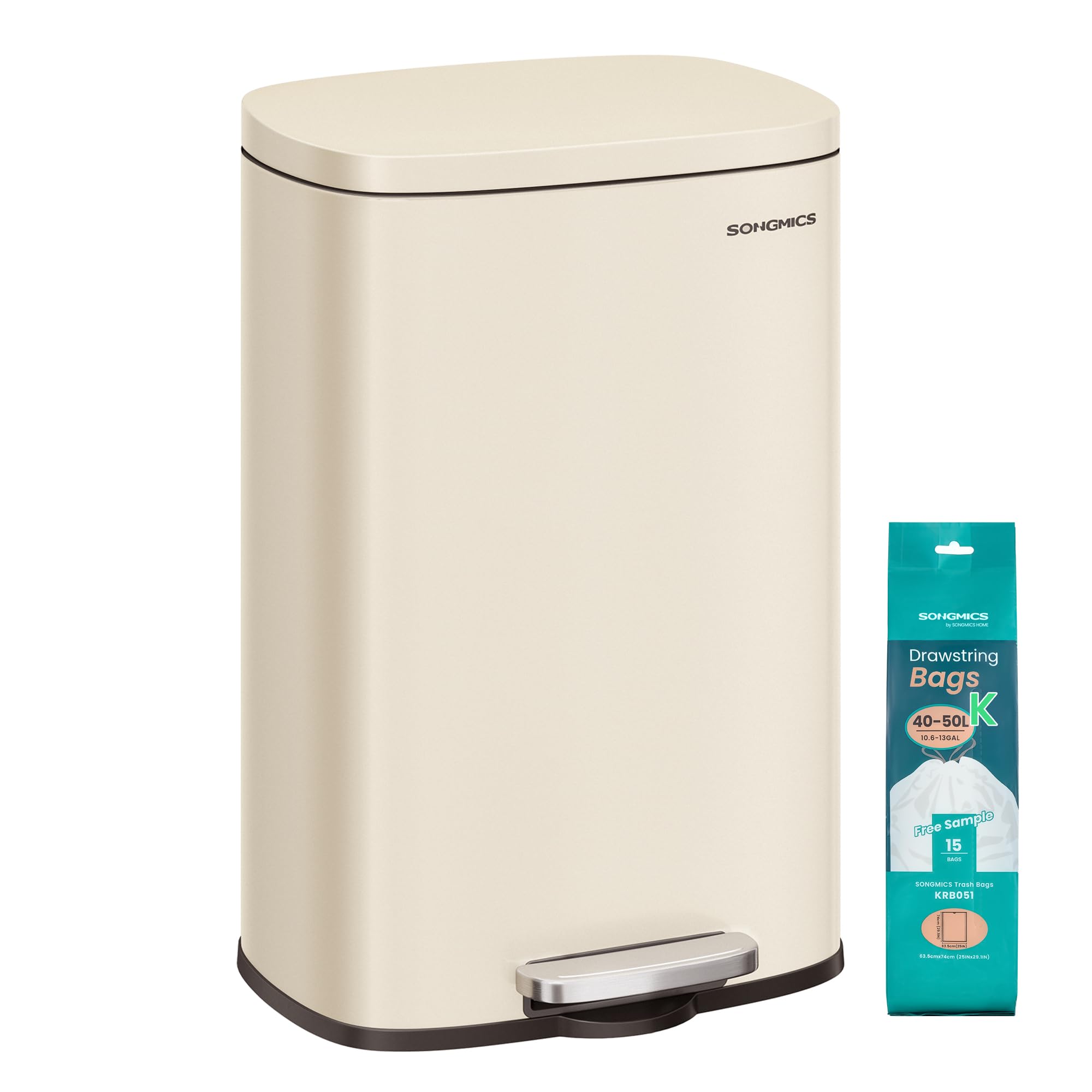 SONGMICS face avant en acier inoxydable, design moderne et gain de place