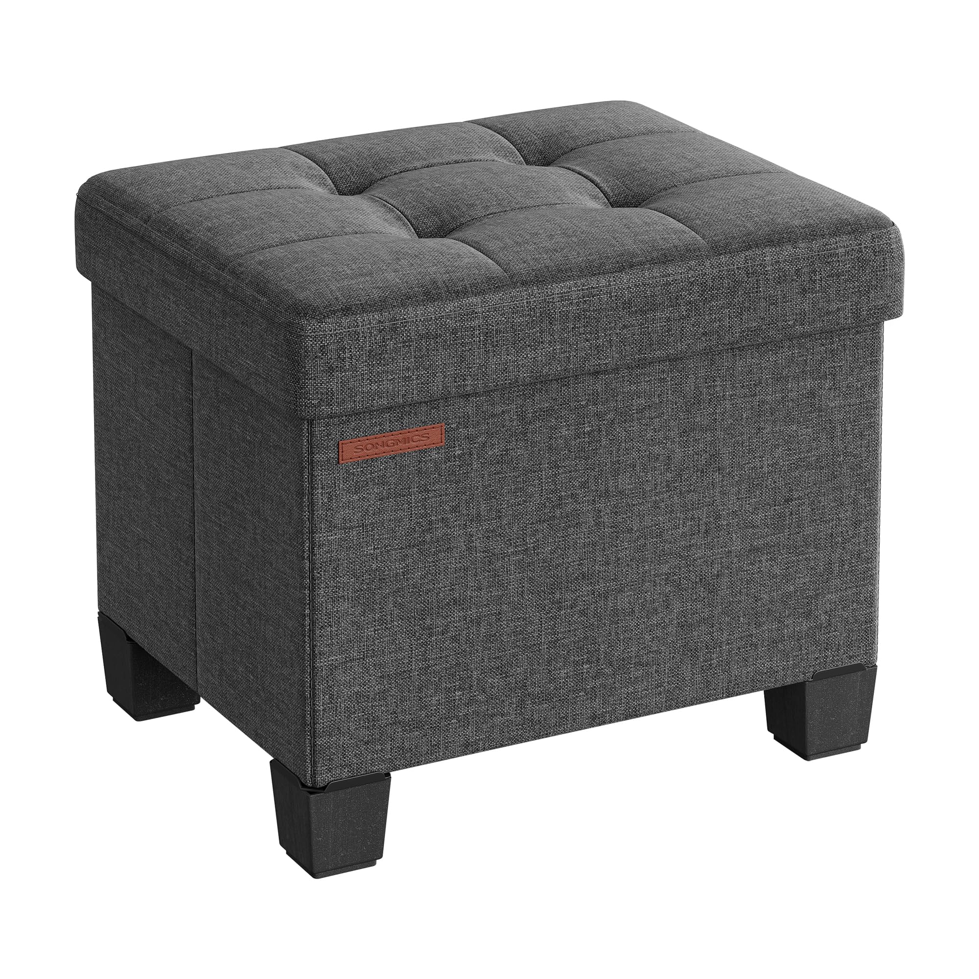 SONGMICS pouf coffre vue frontale avec design élégant et gain de place
