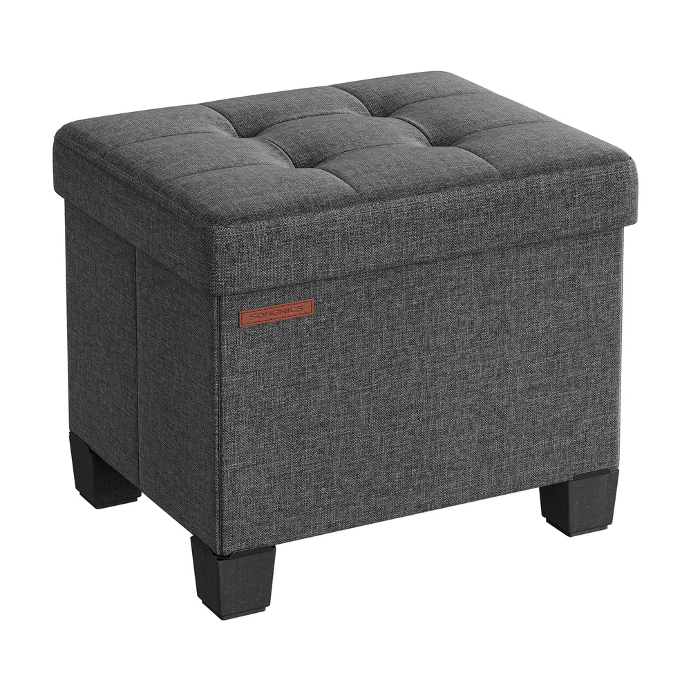 SONGMICS pouf coffre vue frontale avec design élégant et gain de place