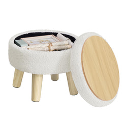 SONGMICS pouf face montrant design compact et polyvalence