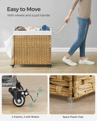 SONGMICS roulettes avec frein visibles, mobilité sûre et verrouillable