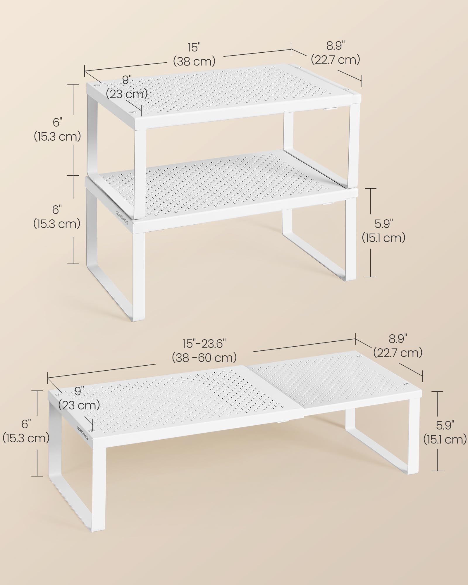 SONGMICS étagère supportant un grille-pain et conserves pour durabilité