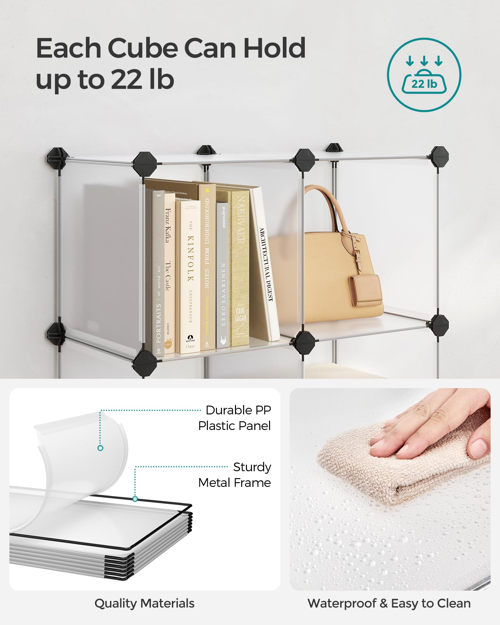 SONGMICS meuble en situation dans une entrée, organise chaussures et accessoires