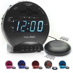 Sonic Alert Sonic Bomb face avant affichage clair et volume réglable pour réveil puissant