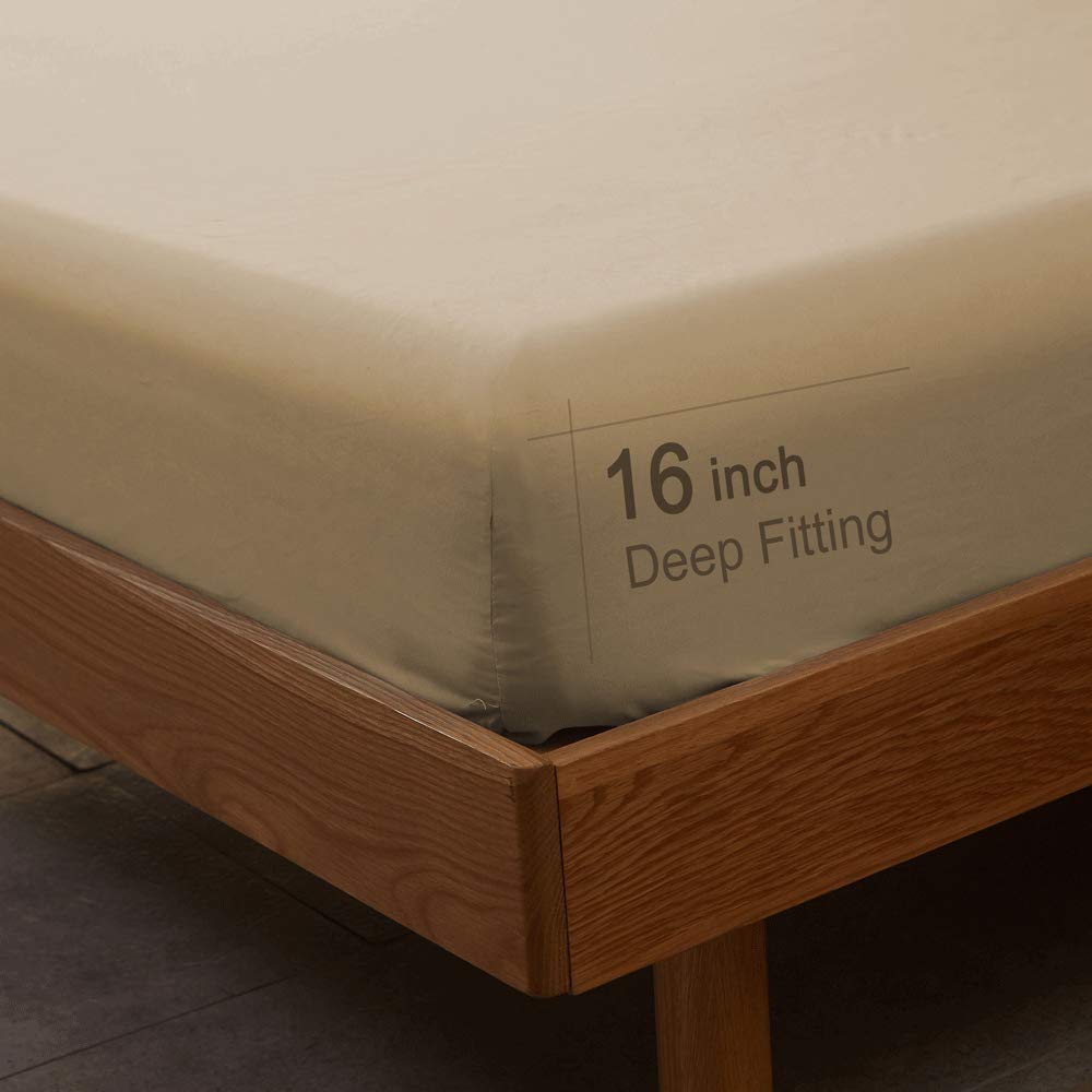 SONORO KATE drap-housse ajusté sur matelas profond, adaptation 16"