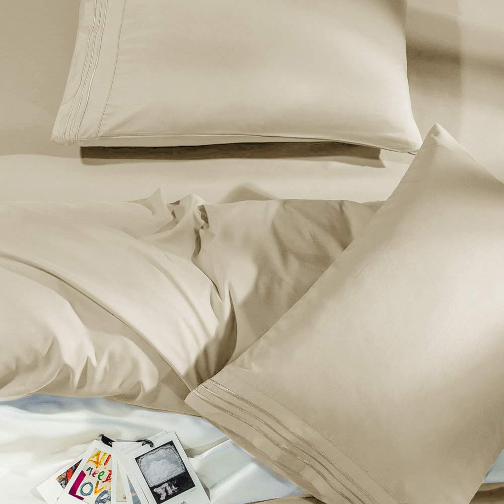SONORO KATE draps posés sur lit montrant rendu esthétique et confort