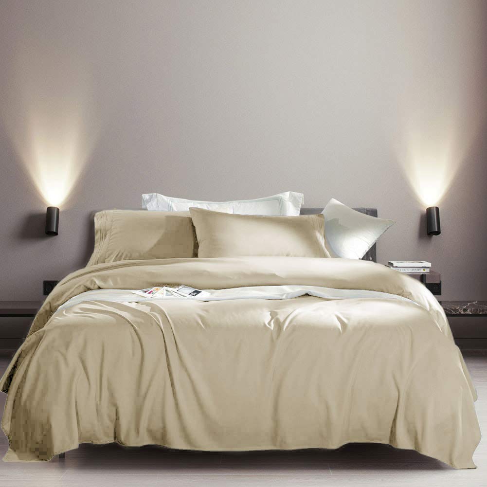 SONORO KATE taies et drap plat présentés pour visualiser dimensions