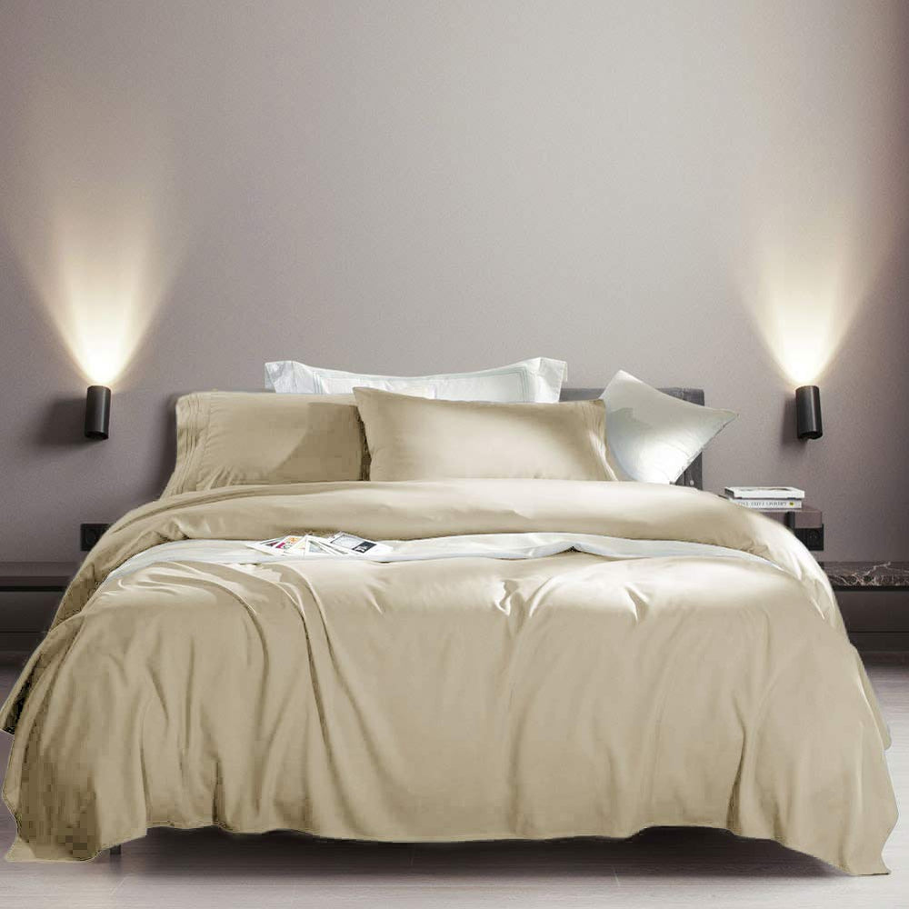 SONORO KATE taies et drap plat présentés pour visualiser dimensions