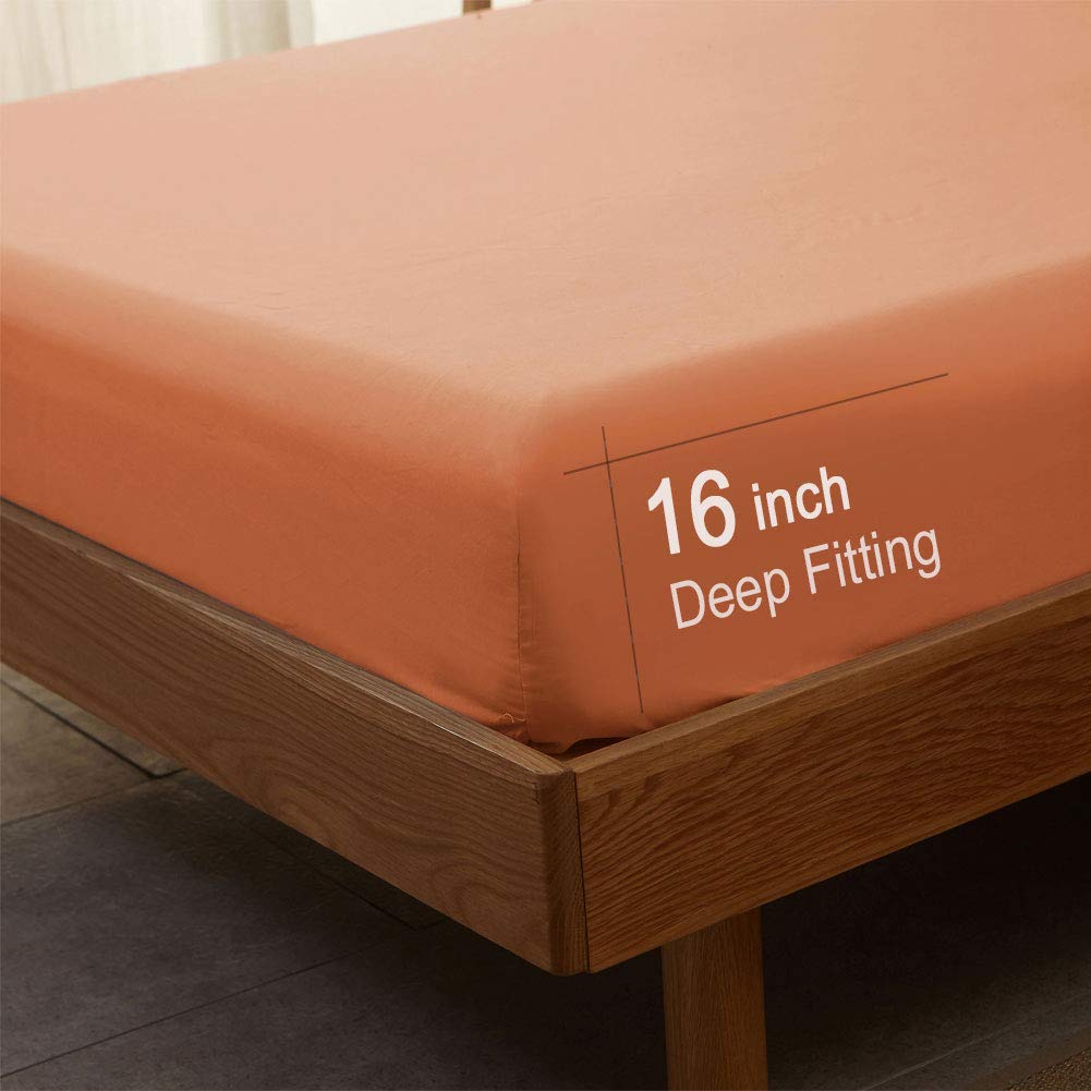 SONORO KATE drap-housse ajusté sur matelas pour illustrer profondeur 16"